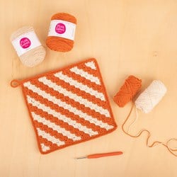 Workshop Corner 2 Corner Pannenlap haken zaterdag 14 juni 10:30 -12:30 uur
