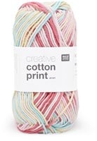 Rico Creative Cotton Aran Print 1 Pink Mix