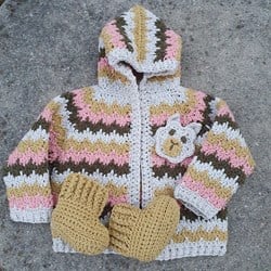 Haakpatroon Babyvestje Alpaca