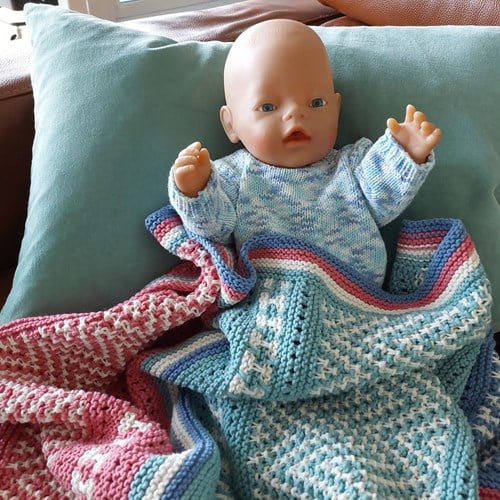 Breipatroon Babydeken Mozaïek
