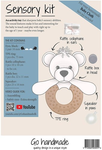 Go Handmade Sensory Kit - Soft Activity Rattle 20305