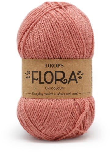 Drops Flora Uni Colour 20 Peach Pink
