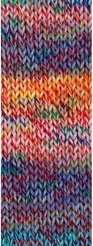 Lana Grossa Landlust Die Sockenwolle 213 Paars/geel/roze/turkoois/groen/rood/donkerblauw gemêleerd-2