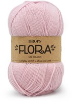 Drops Flora Uni Colour 21 Roze