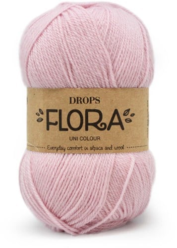 Drops Flora Uni Colour 21 Roze