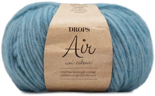Drops Air Uni Colour 021 Zeeblauw