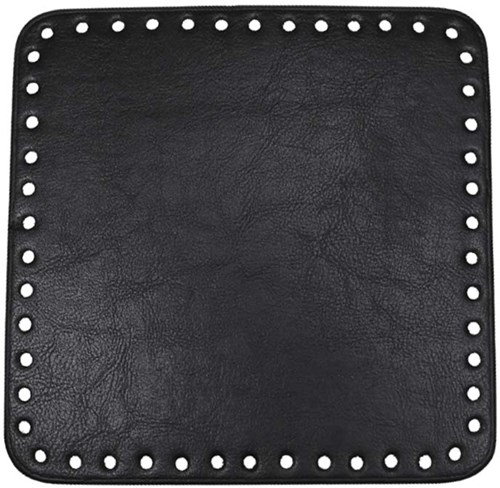 Go Handmade PU Leren Bodem 18x18cm Black