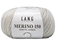 Lang Yarns Merino 150 223 Light Grey Mélange