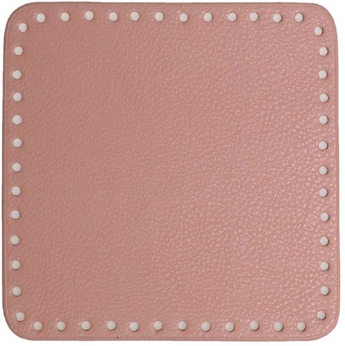 Go Handmade PU Leren Bodem 18x18cm Rose