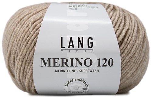 Lang Yarns Merino 120 0226 Beige Melange