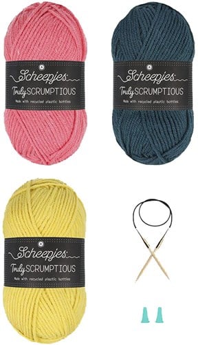 Scheepjes Beginner breikit Colour block sjaal-3