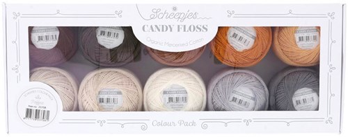 Scheepjes Candy Floss colour pack 10x20 gram Toffee-2