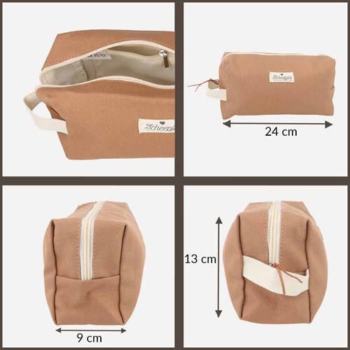Scheepjes Etui voor accessoires 24x13x9cm bruin-3