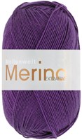 Lana Grossa Meilenweit 100 Merino Extra Fine Uni 2455 Donkerpaars