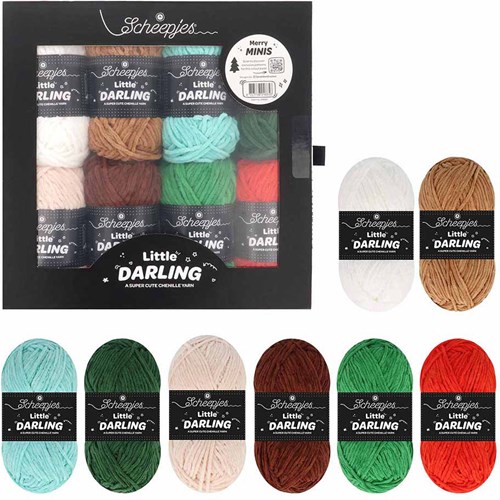 Scheepjes Little Darling colour pack 8x25g Merry Minis-2