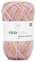 Rico Baby Cotton Soft Print dk 24 Pink-Ecru