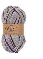 Drops Fiesta Long Print 28 Zilver Schemerlicht