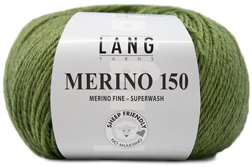 Lang Yarns Merino 150 297 Light Olive Mélange