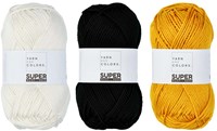 Yarn and Colors Black, White and Bright Comfy Cushion Breipakket 015 Mustard-3