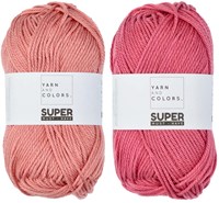 Yarn and Colors Two Tones Comfy Cushion Haakpakket S 047 Old Pink / Antique Pink-2
