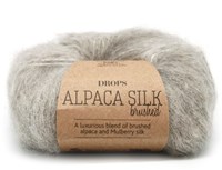 Drops Brushed Alpaca Silk Uni Colour 002 Lichtgrijs