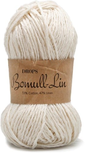 Drops Bomull-Lin Uni Colour 02 Naturel