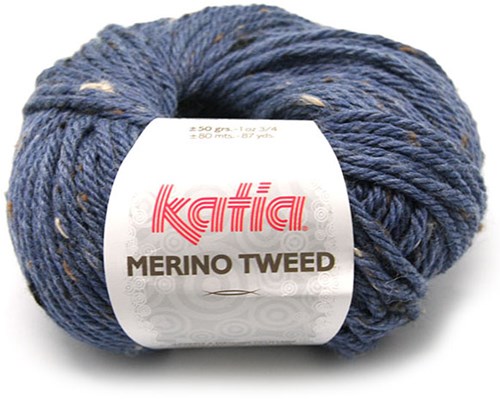 Katia Merino Tweed 305 Donkerblauw