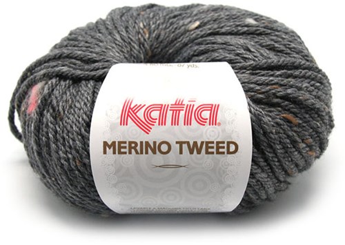 Katia Merino Tweed 308 Donkergrijs