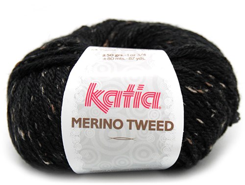 Katia Merino Tweed 309 Zwartgrijs