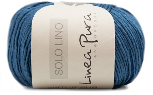 Lana Grossa Solo Lino 030 Saffierblauw