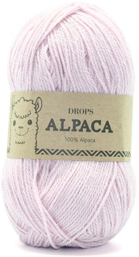 Drops Alpaca Uni Colour 3112 Zacht Roze