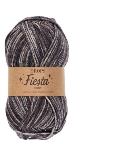 Drops Fiesta Print 31 Middernacht Bos