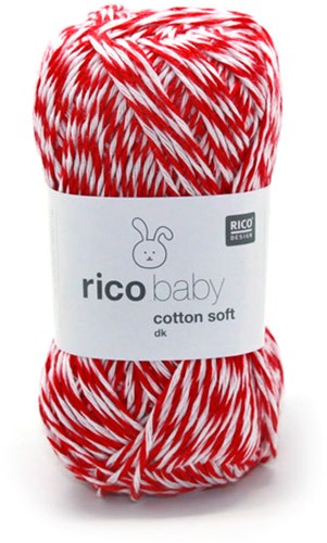 Rico Baby Cotton Soft Print dk 34 Red-Mouline