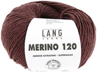 Lang Yarns Merino 120 0262 Bordeaux Melange