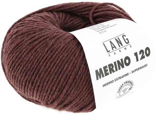 Lang Yarns Merino 120 0262 Bordeaux Melange-2