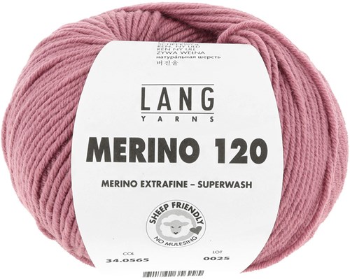 Lang Yarns Merino 120 0565 Granaatappel