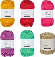 Yarn and Colors Colorful Christmas Cutlery Keeper Haakpakket 034 Deep Cerise-3
