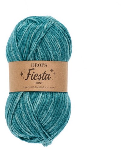 Drops Fiesta Print 34 Smaragdgroen