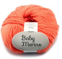 Drops Baby Merino Uni Colour 036 Elektrisch Oranje