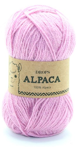 Drops Alpaca Uni Colour 3720 Wilde Roos