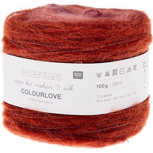 Rico Essentials Super Kid Mohair Silk Colourlove 16 Berry-3