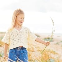 Essentials Organic Cotton DK Topje Haakpakket 01 122/128 Cream-2