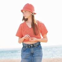 Essentials Organic Cotton DK Topje Haakpakket 02 122/128 Azalea-2