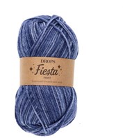 Drops Fiesta Print 38 Blauwe Waas