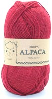 Drops Alpaca Uni Colour 3900 Donkerrood