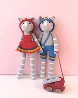 Brandweerneushoorns Charlie & Cato Garen- en Haakpakket
