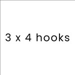 3 x 4 Hooks