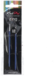 KnitPro Zing Korte Verwisselbare Rondbreinaalden 4,00 mm