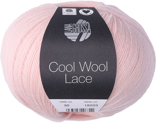 Lana Grossa Cool Wool Lace 030 Pastel Pink
