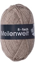 Lana Grossa Meilenweit 8-F. 150 Mélange 9567 Brown Beige